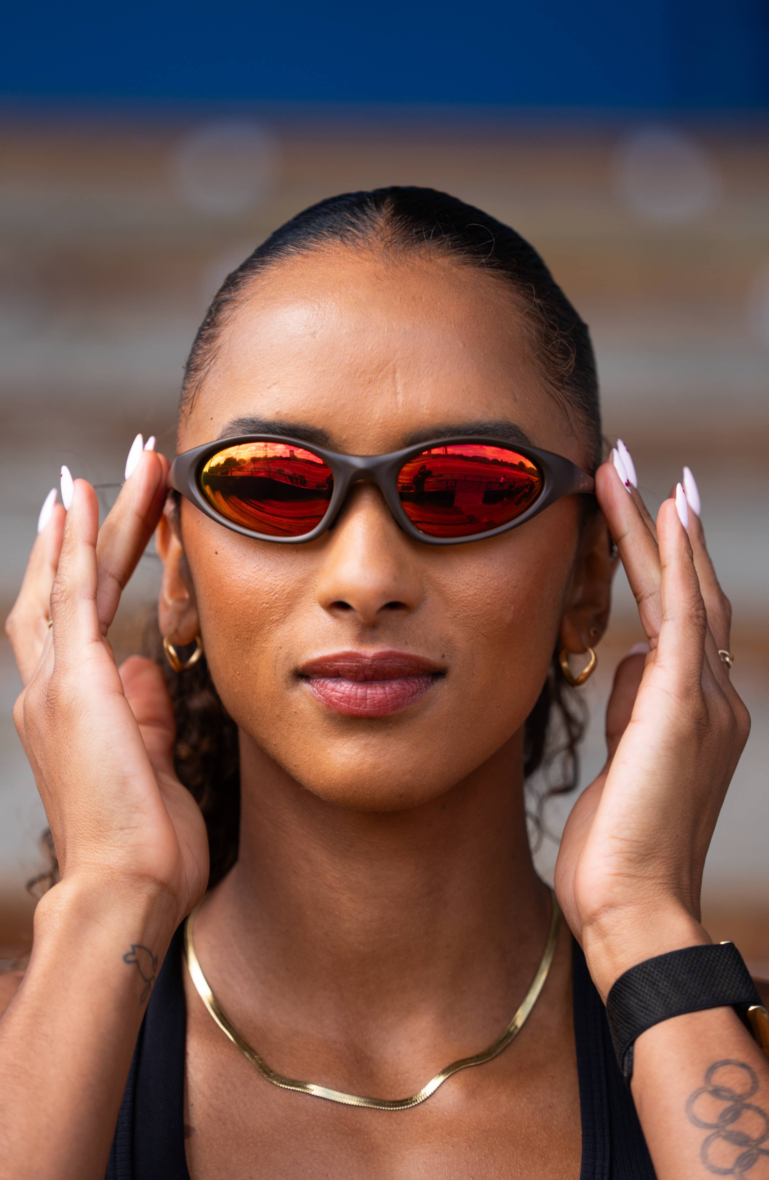 Lina | Brown & Amber Mirror