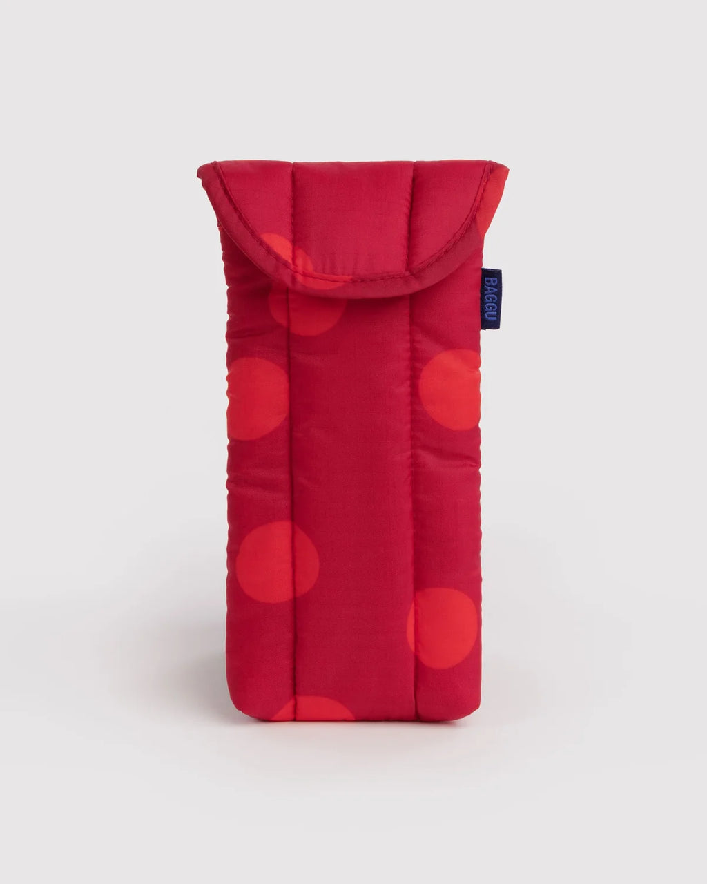 Puffy Glasses Sleeve Red Polka Dot