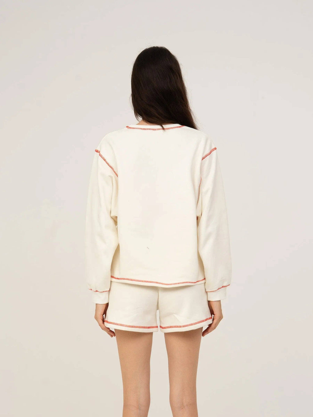 Form White Jersey Sweatshirt
