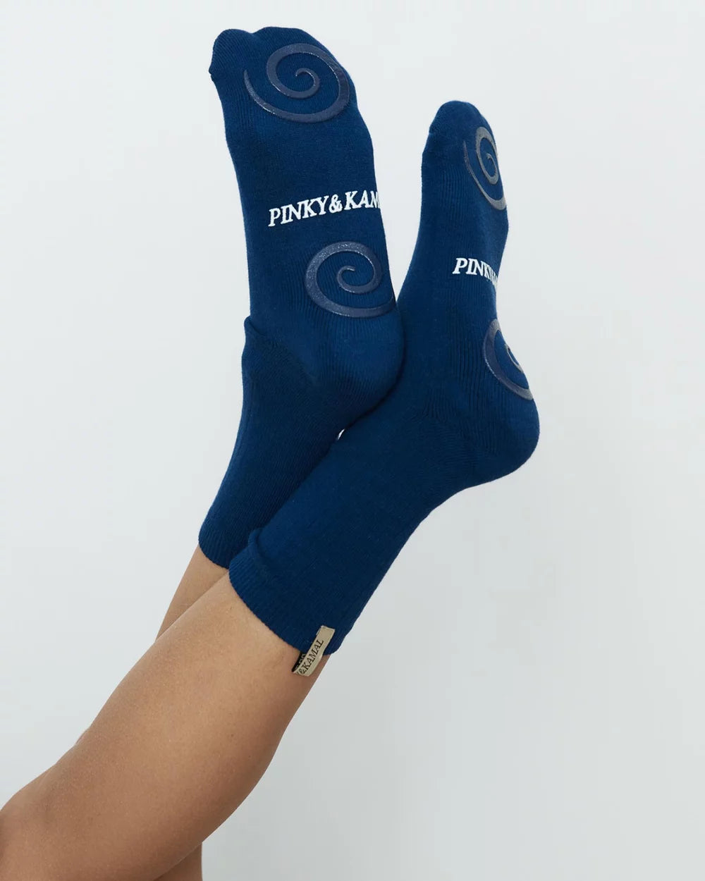 Pilates Spiral Grip Socks - Deep Ocean