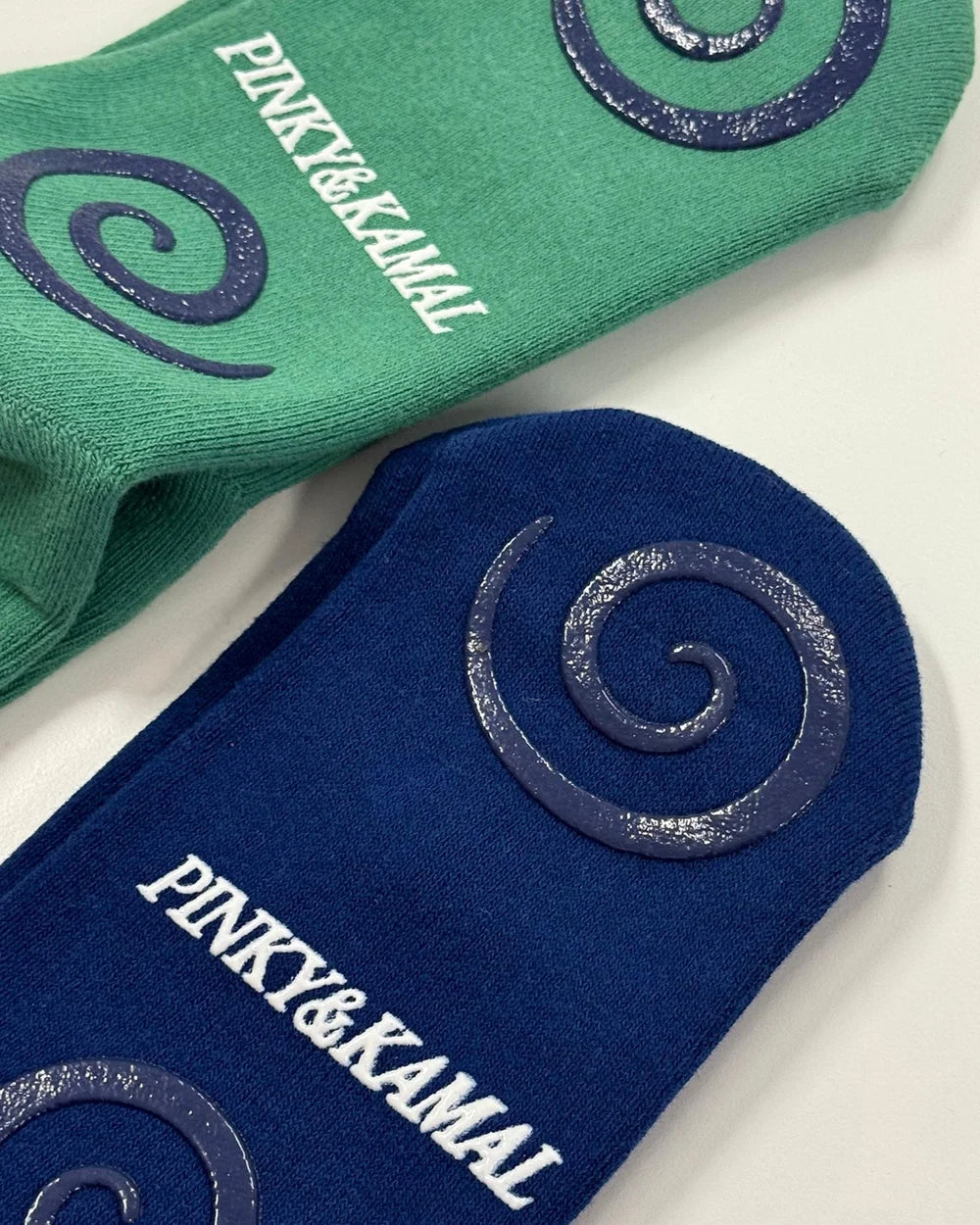 Pilates Spiral Grip Socks - Deep Ocean