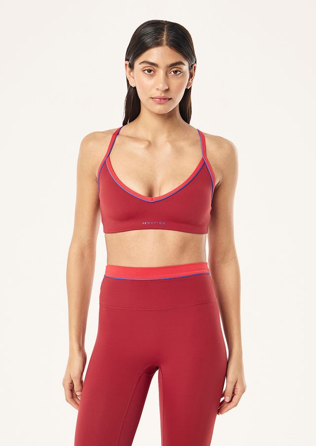 Spectrum Sports Bra in Cherry & Strawberry