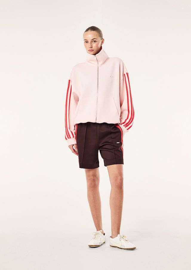 Man Down Track Short in Dark Plum