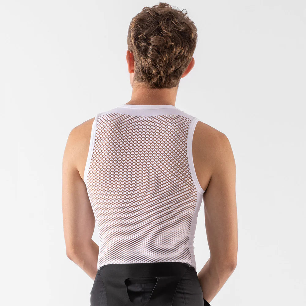 All-Round Mesh Singlet Base Layer - White