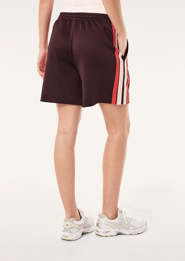 Man Down Track Short in Dark Plum