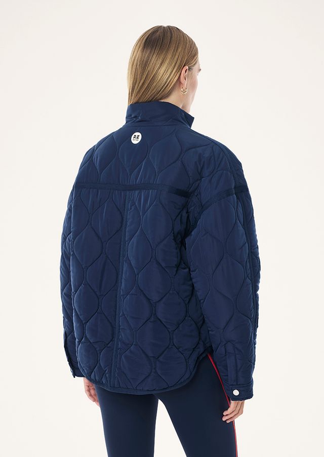 Surge Quilt Jacket In Dark Navy